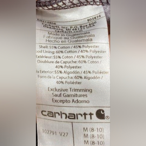 Carhartt Clarksburg Graphic Sleeve Logo Hoodie Size M MSRP $59.99 - Picture 6 of 6